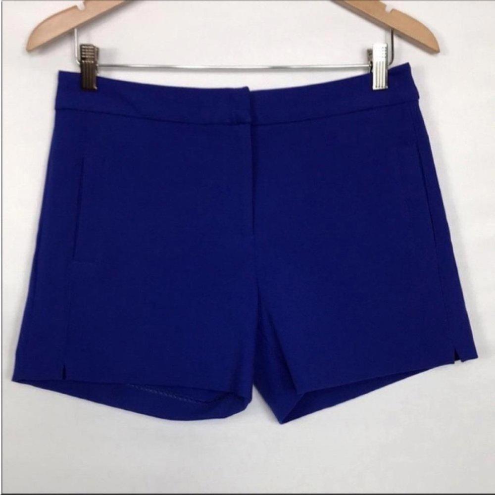Xoxo Women’s High Rise Shorts 4" Blue Size 6 Stretch